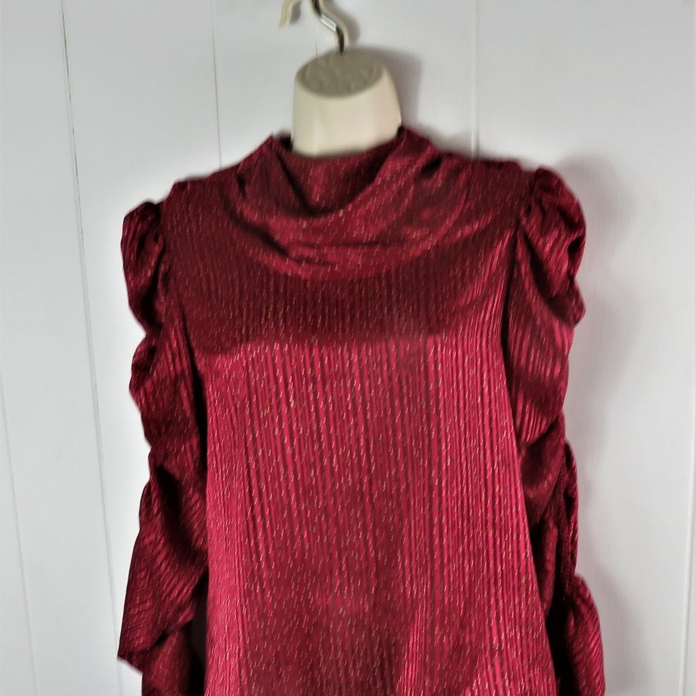 Vintage Rae Hepburn California Blouse 1980s Long Sleeve Top Size 9/10 Medium